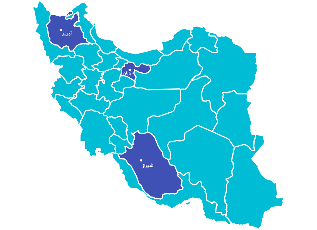 نقشه توزیع دیتاسنترهای اَبر دِراک در ایران